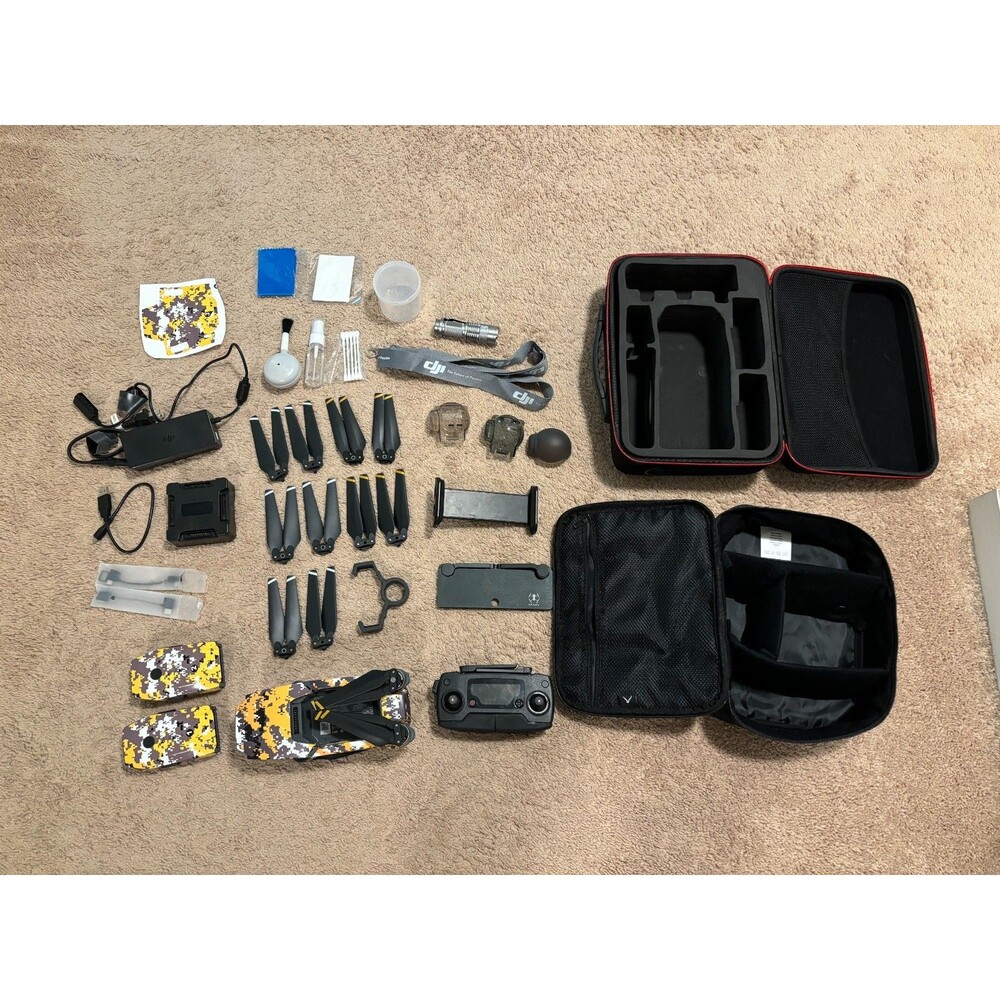 DJI Mavic Pro Fly More Kit (with Extra Accessories) 4K Drone with Control & Case